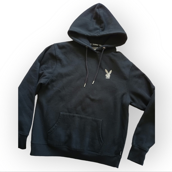 Playboy Black Pullover Hoodie Black small/medium - Picture 4 of 8